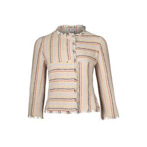 Chanel Vintage 2000 Striped Jacket in Multicolor Wool